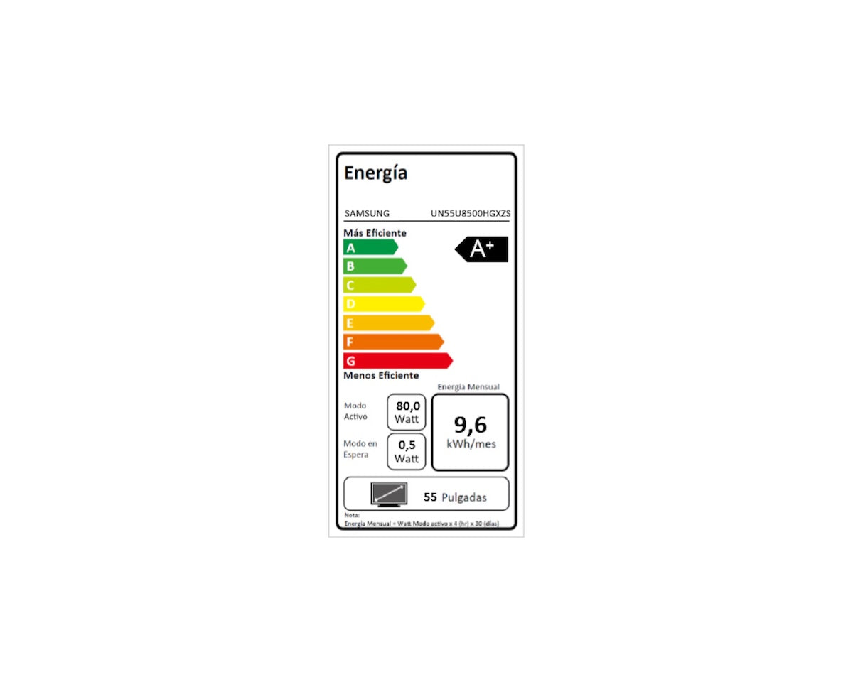 Smart TV Samsung Crystal UHD U8500H 55" 4K Tizen