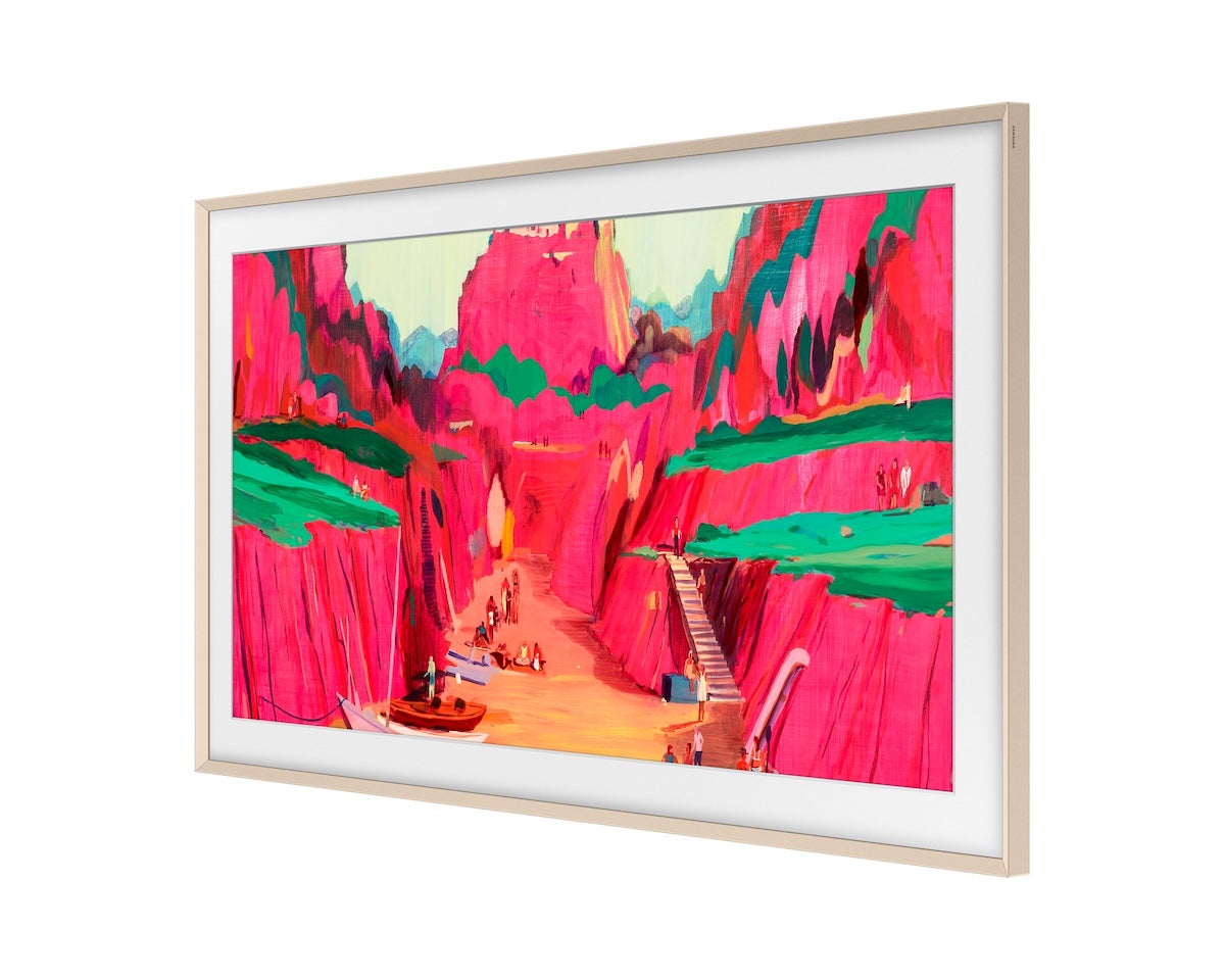 Marco Decorativo Samsung The Frame 65” Sand Gold - Caja Reciclada