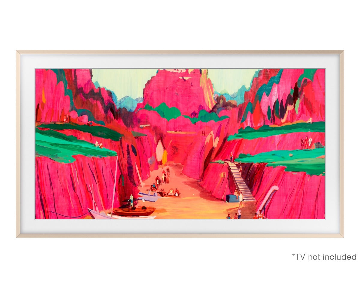 Marco Decorativo Samsung The Frame 65” Sand Gold - Caja Reciclada