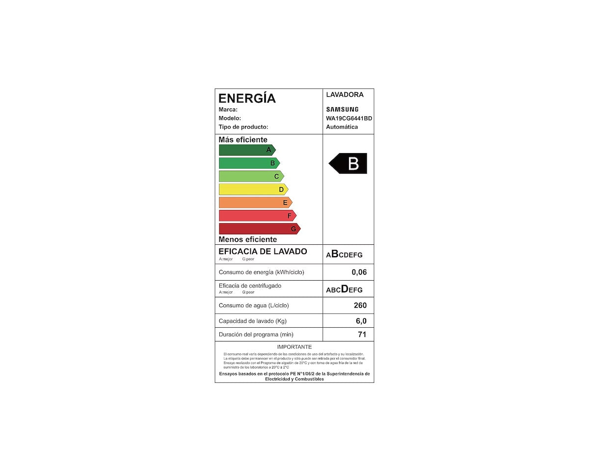 Lavadora Samsung 19kg WA19CG6441BD Ecobubble OPENBOX