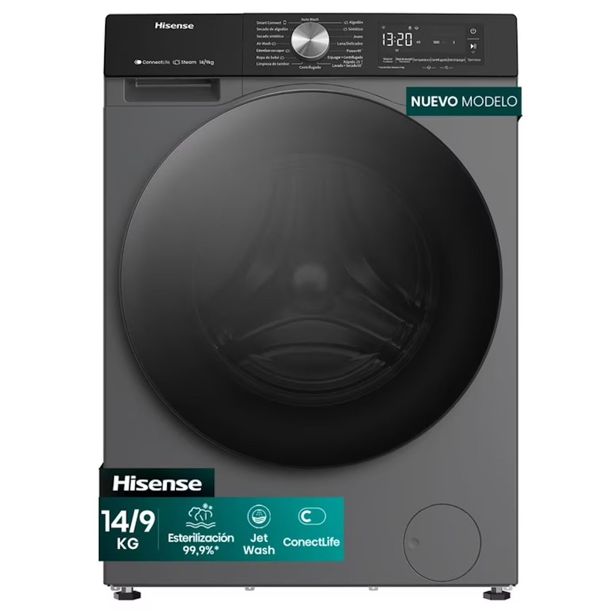 Lavadora Secadora Hisense 14/9 kg Frontal - Caja reciclada