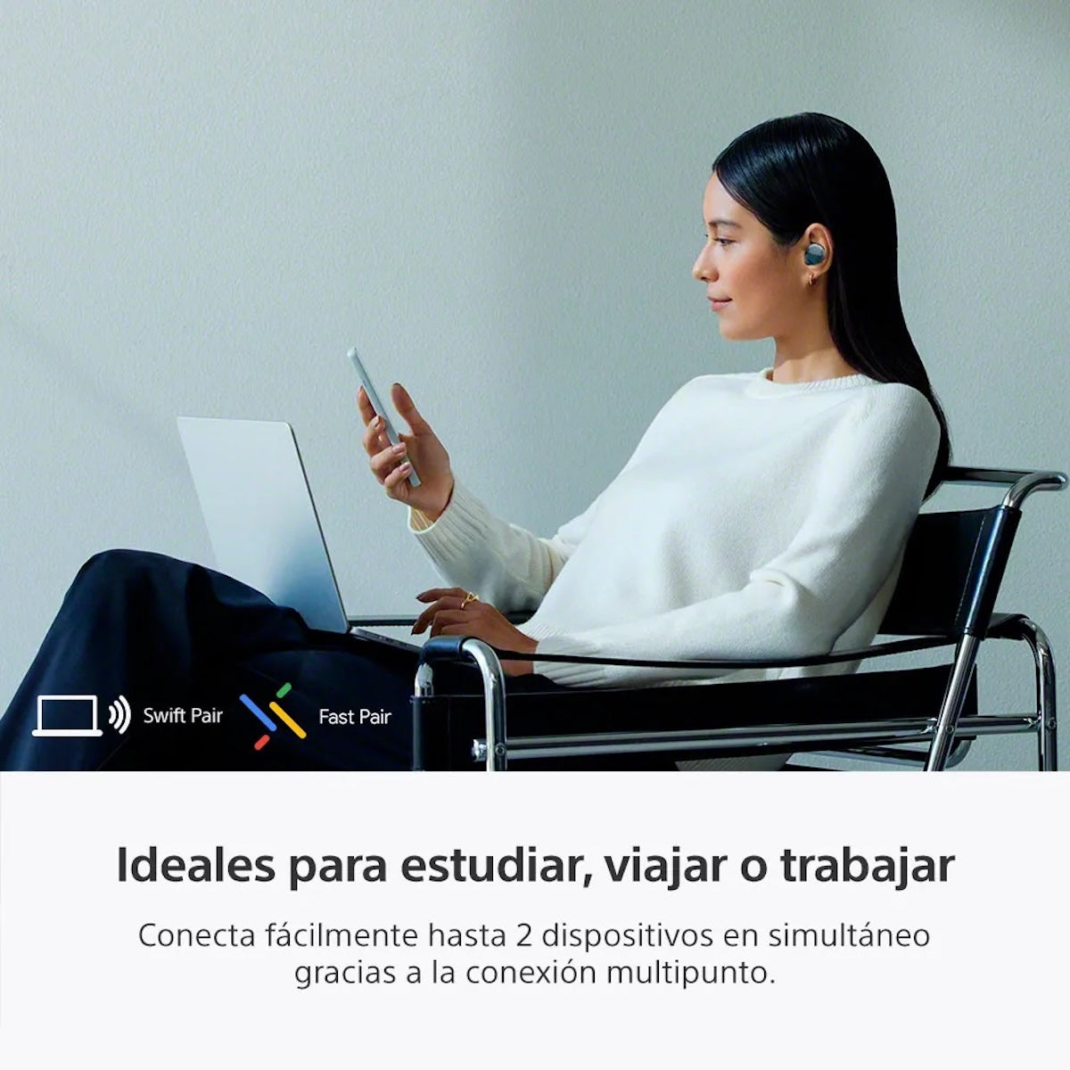 Audífonos Sony WF-C710N Rosado True Wireless Noise Cancelling