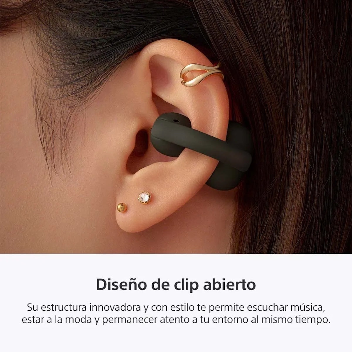 Audífonos Sony LinkBuds Clip WF-LC900 Negro Open-Ear