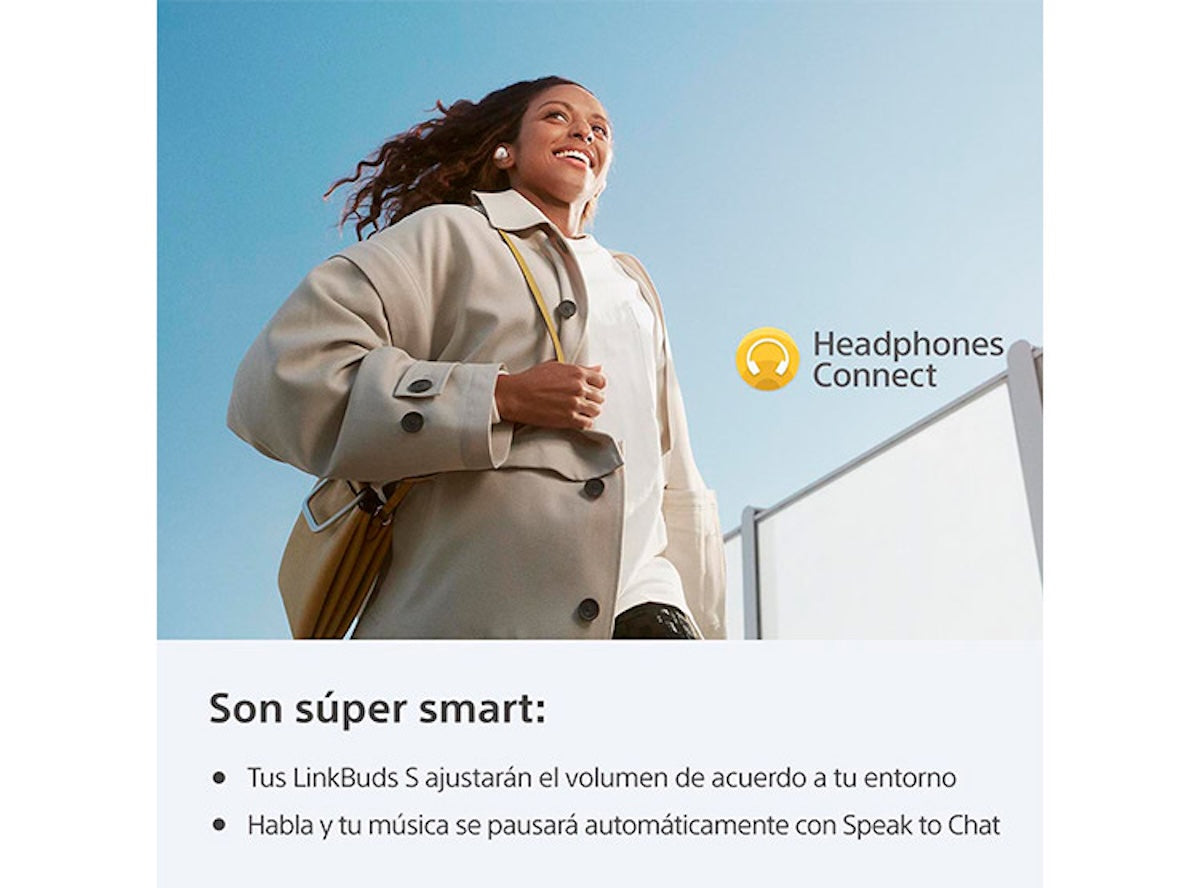 Audífonos Sony LinkBuds S WF-LS900N Blanco Noise Cancelling