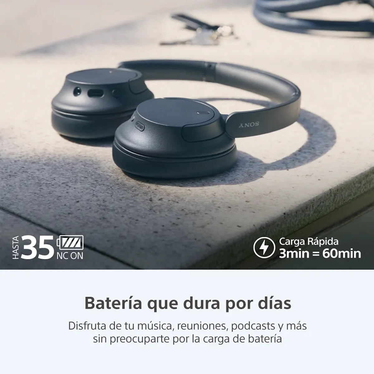 Audífonos Sony WH-CH720N Azul Bluetooth Noise Cancelling