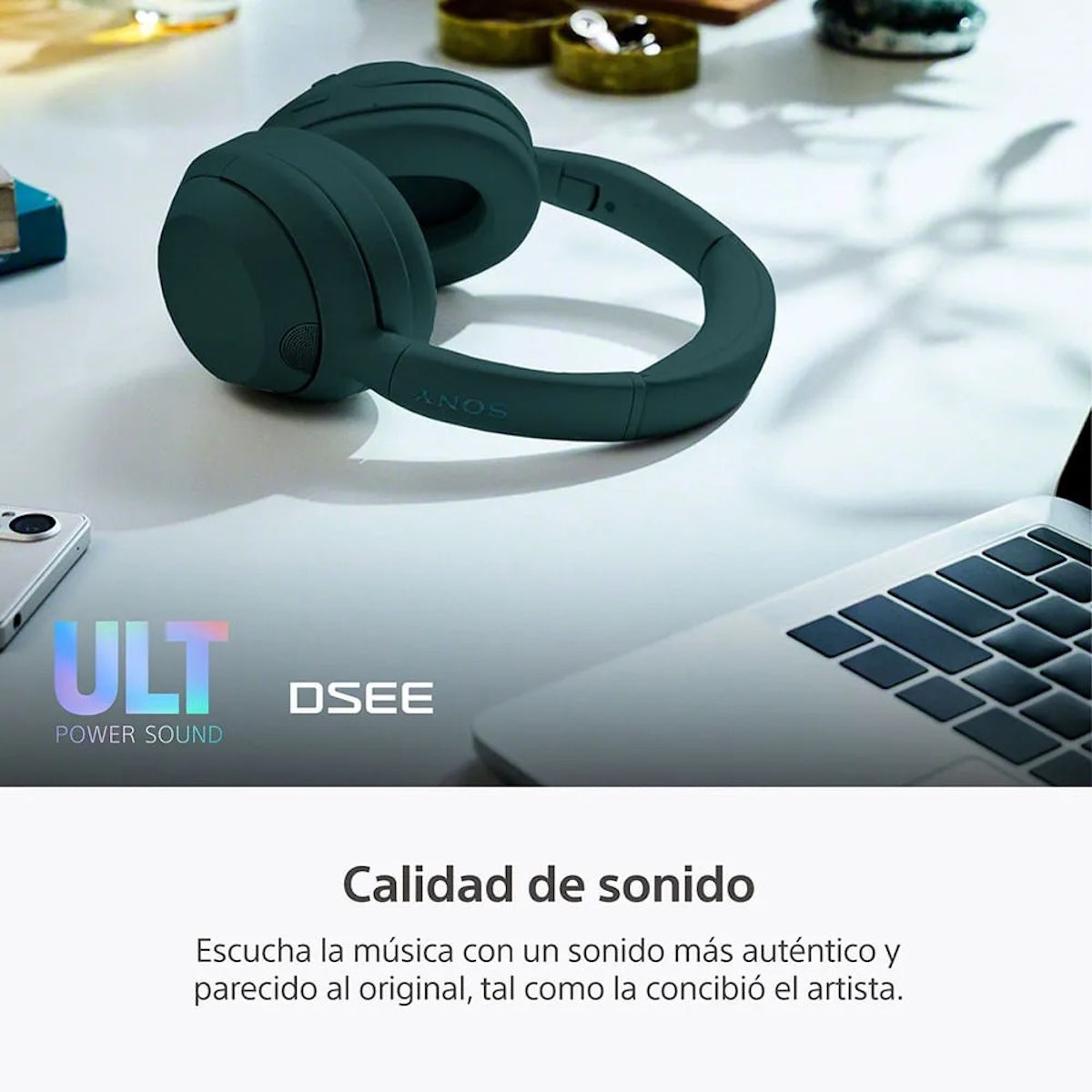 Audífonos Sony ULT WEAR WH-ULT900N Gris Bosque Noise Cancelling