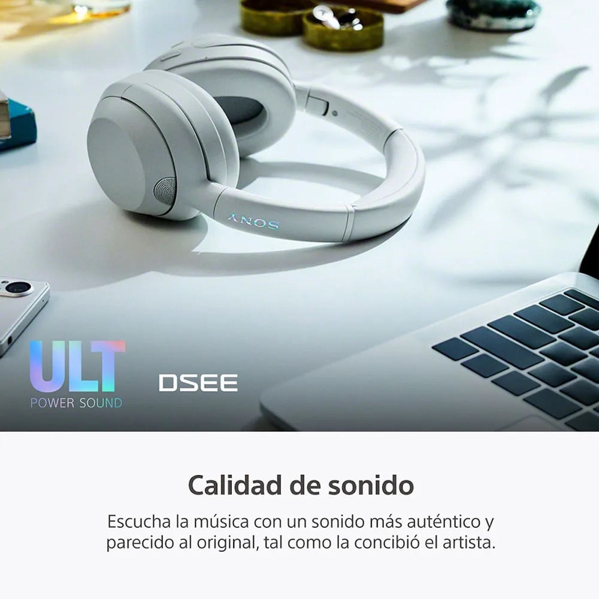Audífonos Sony ULT WEAR WH-ULT900N Blanco Noise Cancelling
