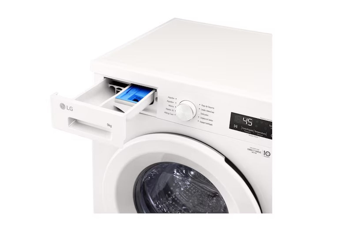 Lavadora LG WM9GWVFS6 9Kg Carga Frontal Inverter con Vapor