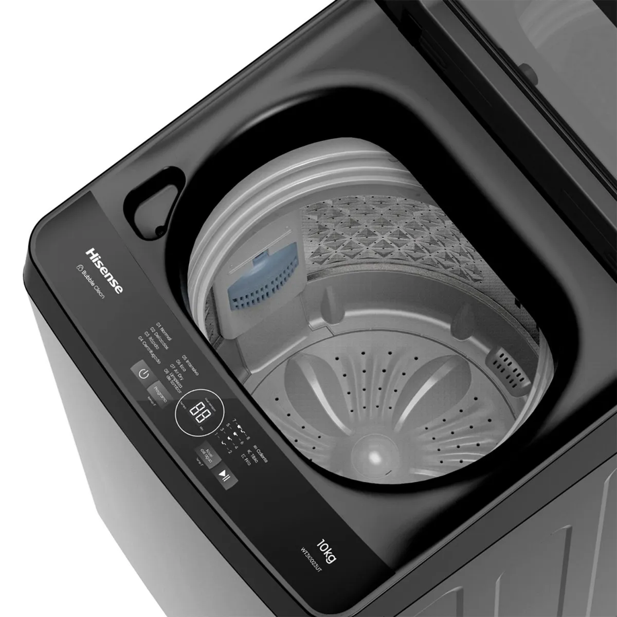 Lavadora Hisense WT3K1023UT 10 kg Gris Carga Superior