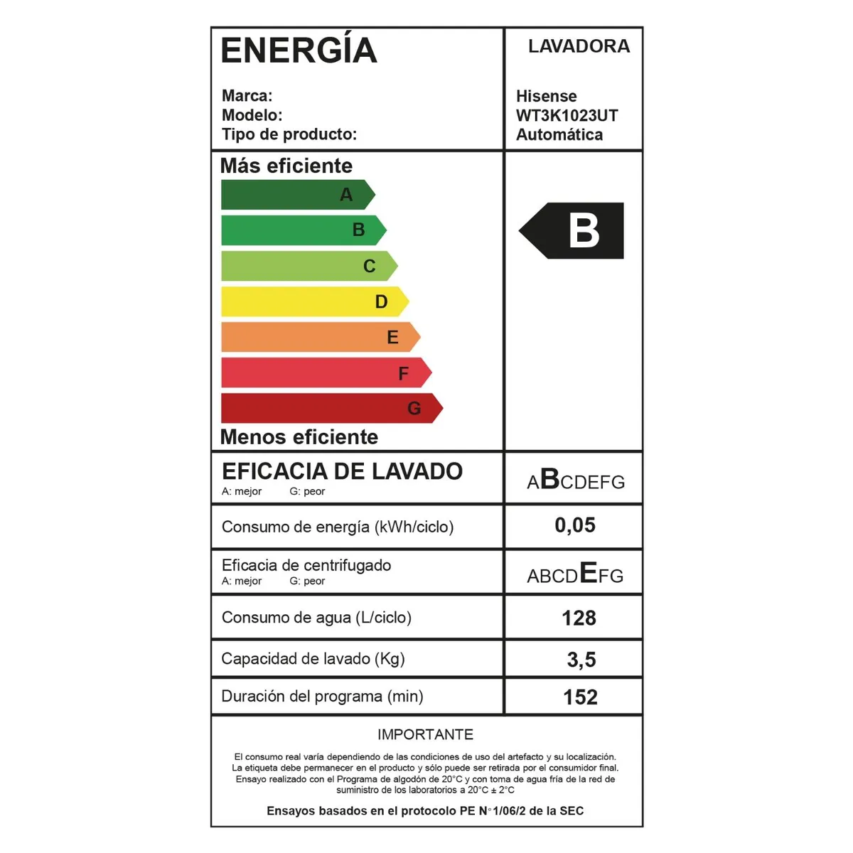Lavadora Hisense WT3K1023UT 10 kg Gris Carga Superior